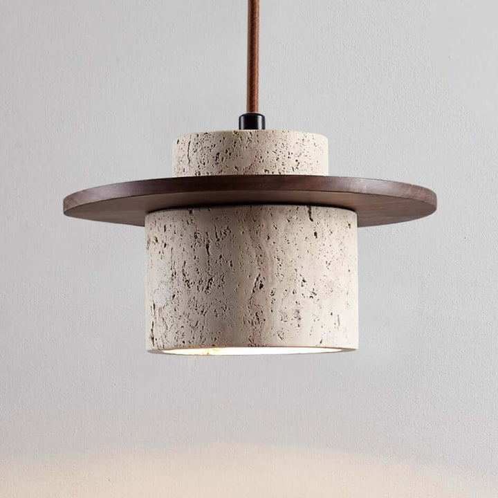 Elegant Travertin Pendellampe