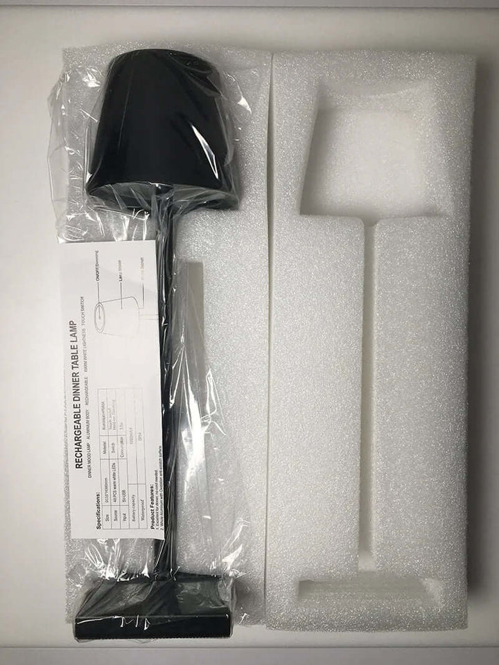 Genopladelig LED Bordlampe - Trådløs & Dæmpbar