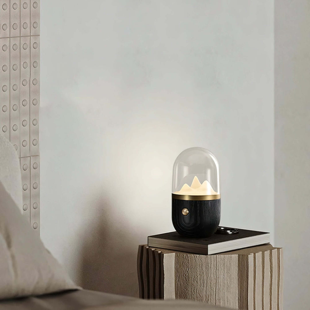 Stemningsfuld Bjergtop Natlampe
