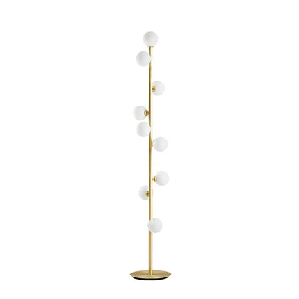 Elegant Nordisk Gulvlampe i Glas