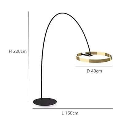 Elegant LED Gulvlampe - Skandinavisk Design