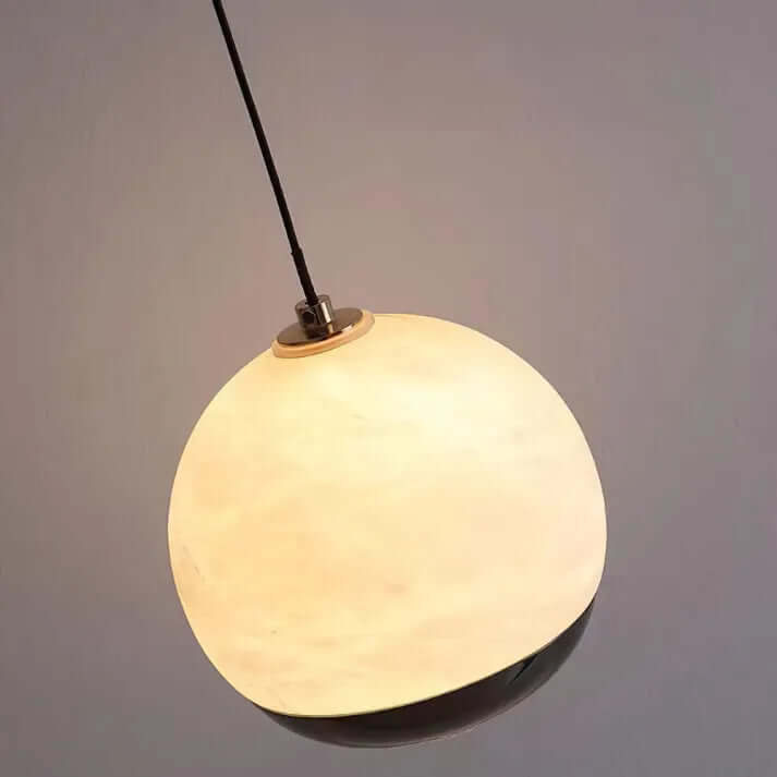 Elegant Alabast Globe Pendel Lampe