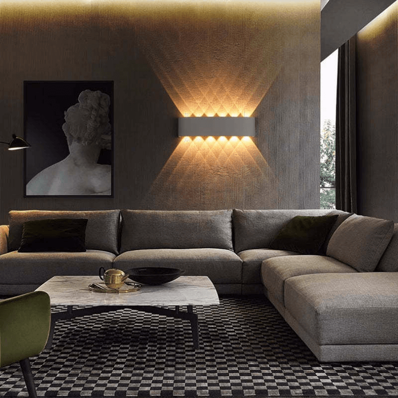 Vandtæt LED Væglampe Udendørs - Aluminium