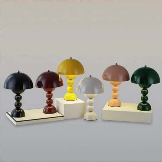 Bærbar LED Bordlampe med Blomsterdesign