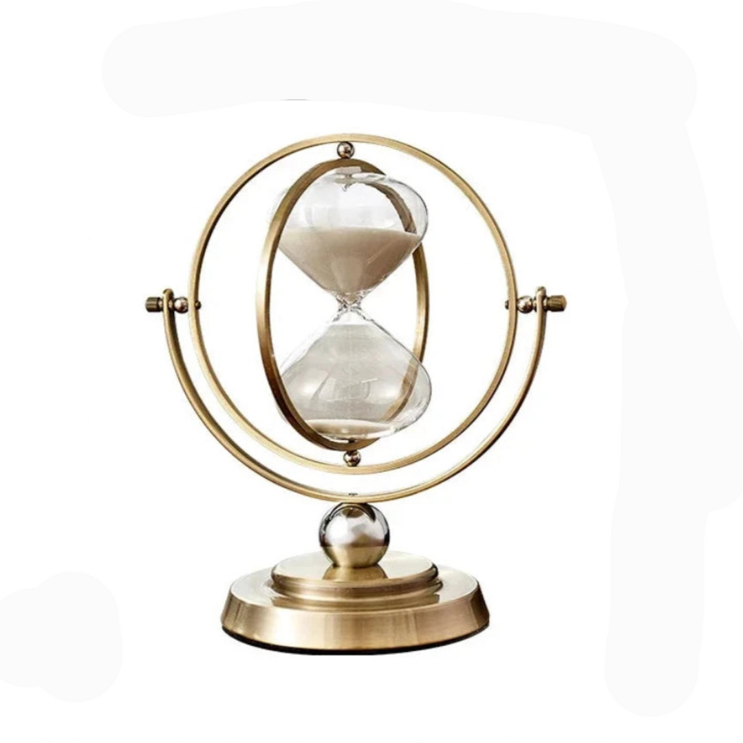 Elegant minimalistisk timeglas, perfekt dekoration til moderne boligindretning.