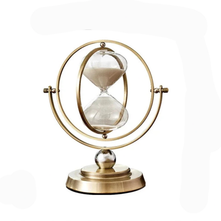 Elegant minimalistisk timeglas, perfekt dekoration til moderne boligindretning.