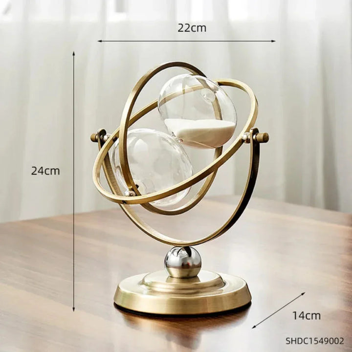 Minimalistisk timeglas som stilfuld dekoration for både hjem og kontorindretning.
