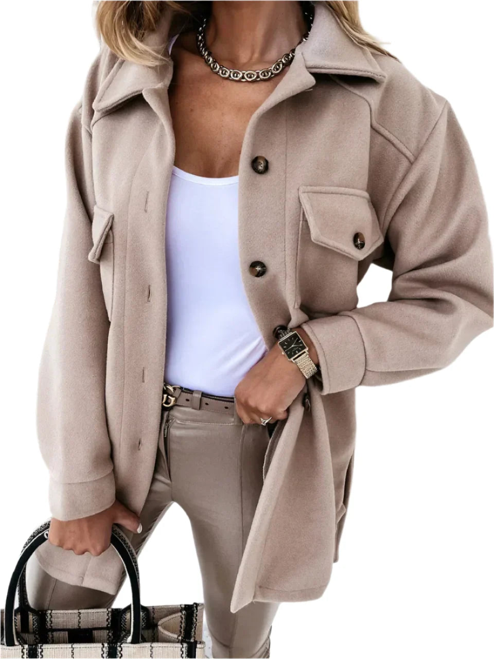 Elegant blazer til damer, feminin jakke med fleksibel pasform og tidløst design, perfekt til enhver lejlighed.