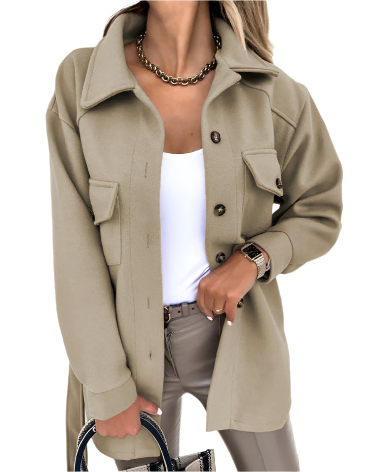Elegant blazer til damer, feminin jakke med fleksibel pasform og tidløst design, perfekt til enhver lejlighed.