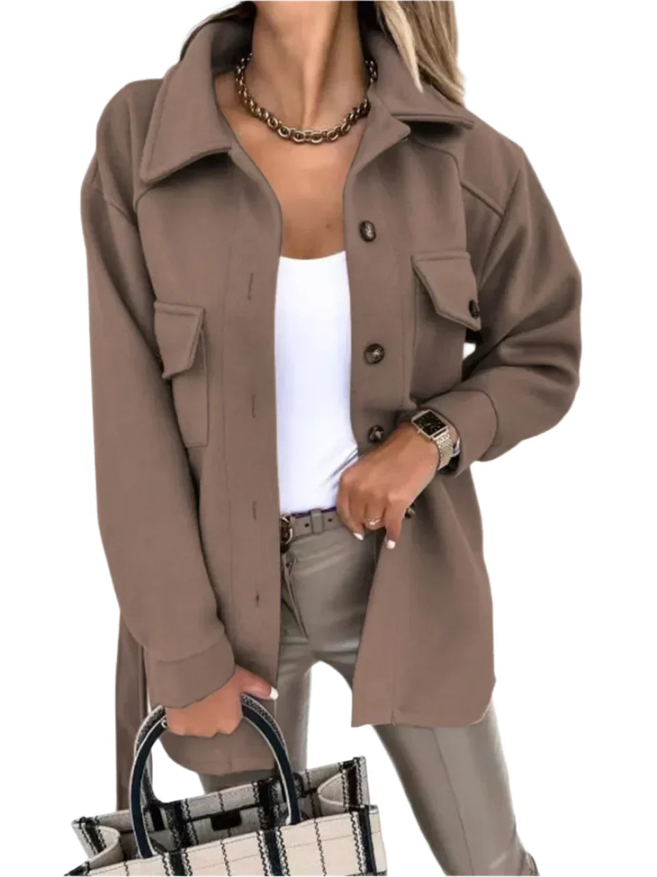 Elegant blazer til damer, feminin jakke med fleksibel pasform og tidløst design, perfekt til enhver lejlighed.