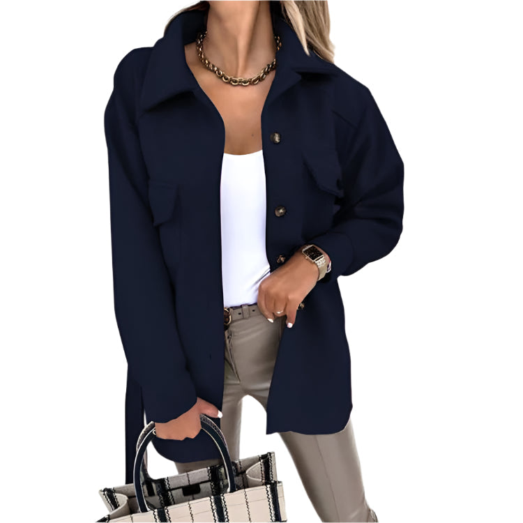 Elegant blazer til damer, feminin jakke med fleksibel pasform og tidløst design, perfekt til enhver lejlighed.