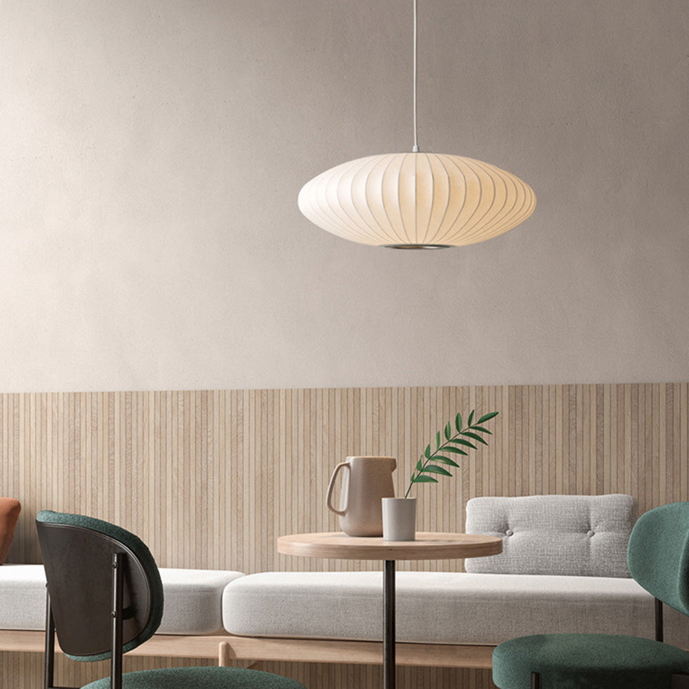 Japansk inspireret SIGRID hængelampe. Elegant og moderne belysning til stuen, køkkenet eller spisestuen.