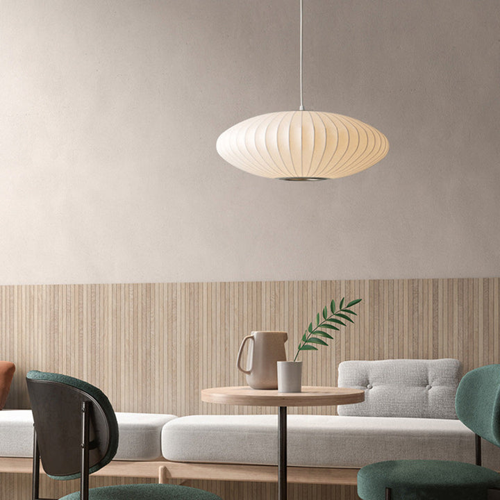 Japansk inspireret SIGRID hængelampe. Elegant og moderne belysning til stuen, køkkenet eller spisestuen.