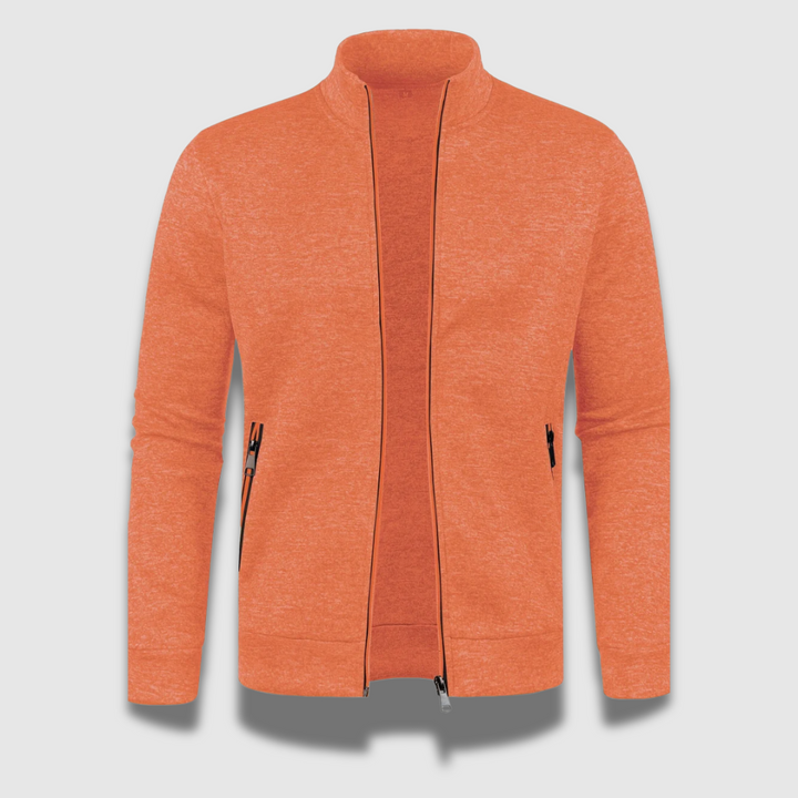 Elegant strikket herrecardigan i sort. Komfortabelt design med glat lukning, ideel til både formelle og afslappede lejlighede
