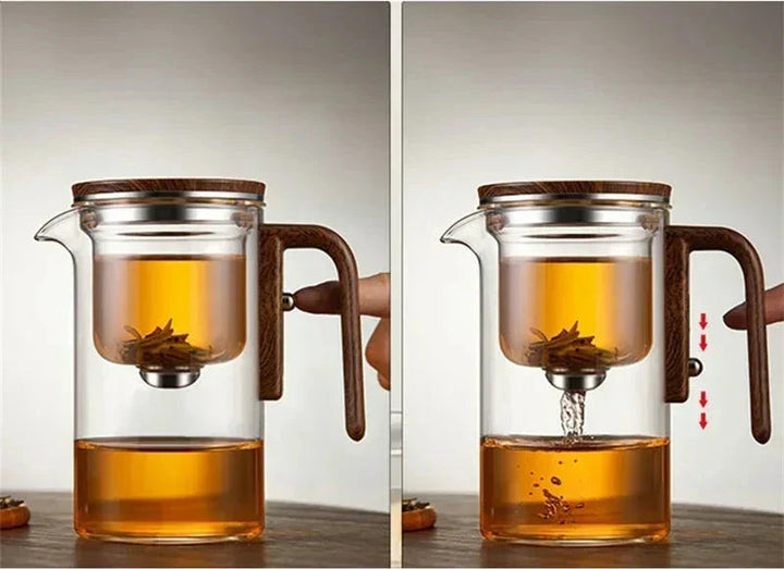 Elegant tekande med avanceret vandseparationssystem og moderne design, perfekt til rene teoplevelser og stilfuld servering.