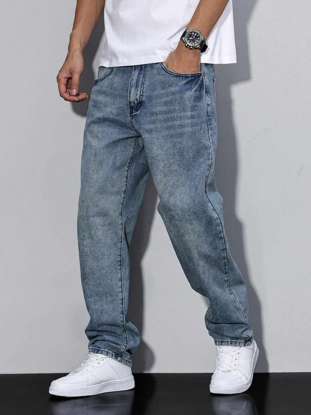 Lige ben jeans til mænd for optimal komfort og tidløs, alsidig stil.