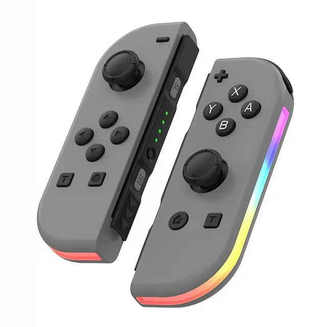 "Ergonomisk trådløs controller med justerbare RGB-lys og dobbelt vibration, der skaber en dynamisk gamingoplevelse."