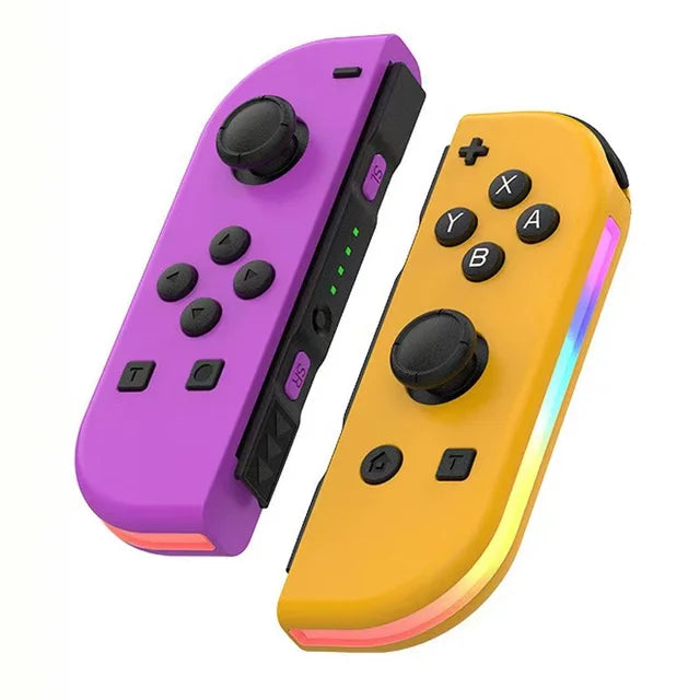 "Ergonomisk trådløs controller med justerbare RGB-lys og dobbelt vibration, der skaber en dynamisk gamingoplevelse."
