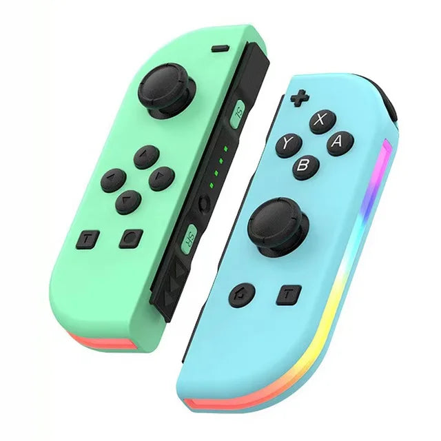 "Ergonomisk trådløs controller med justerbare RGB-lys og dobbelt vibration, der skaber en dynamisk gamingoplevelse."