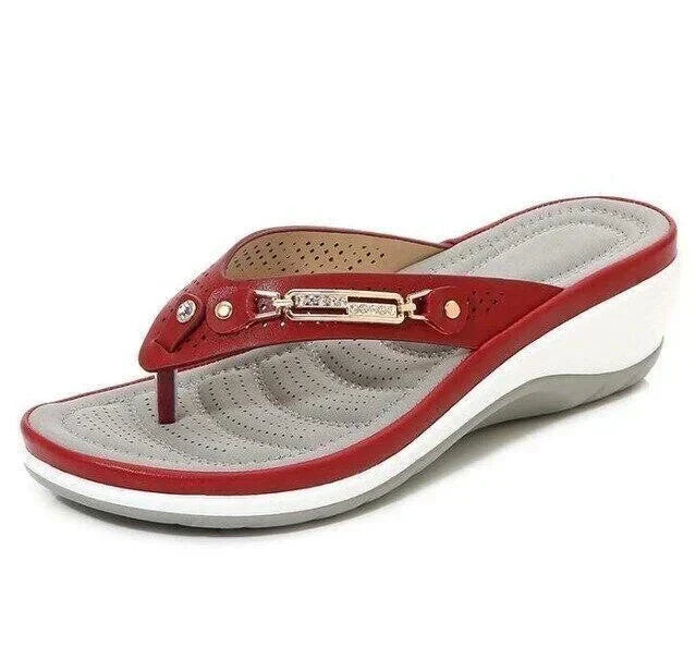 Ergonomiske kvinde flip-flops med blød polstring, komfortabelt design, ideelle til hverdagsbrug og sommeraktiviteter.