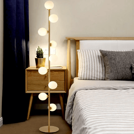 Elegant Nordisk Gulvlampe i Glas