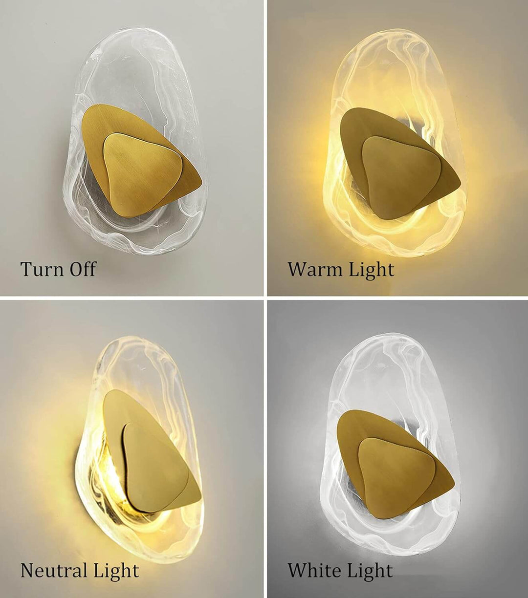Elegant LED-væglampe i glas