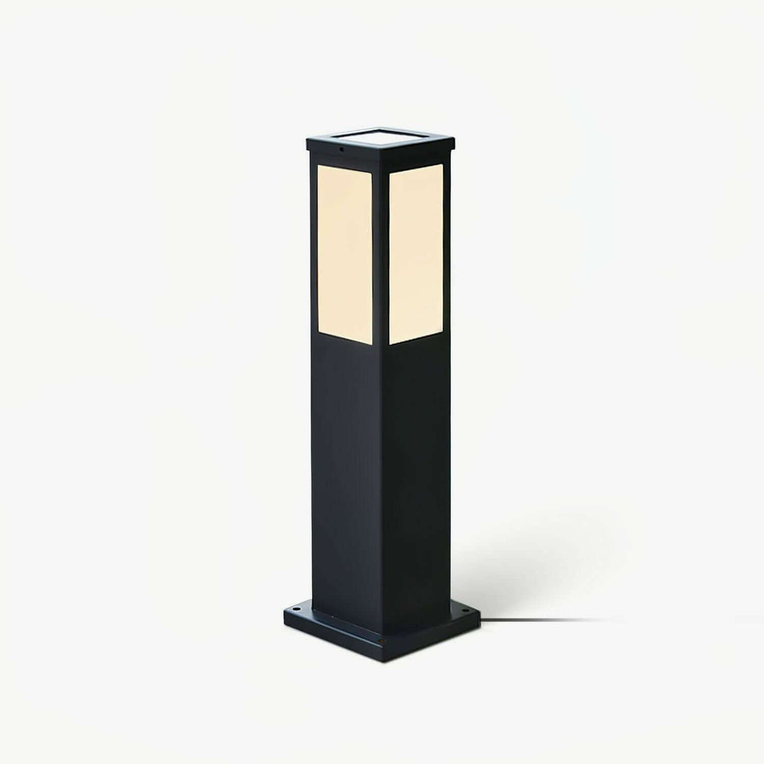 Moderne Udendørs Pullertlampe i Aluminium