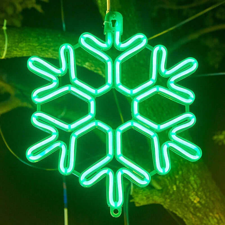 Vandtæt LED Snefnug Lys 38cm - Juleudsmykning