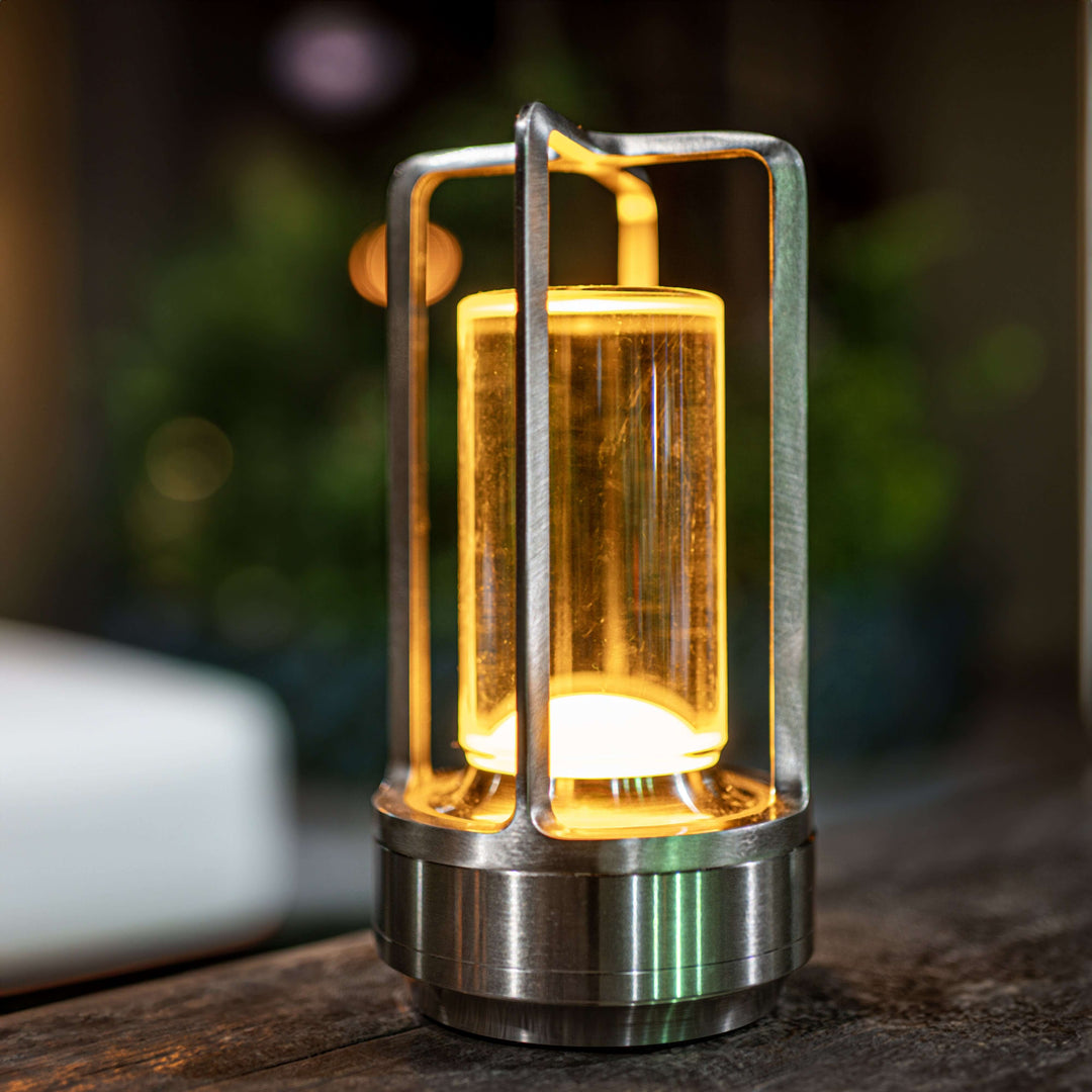 Krystal LED Lanterne Lampe -  Bordlampe