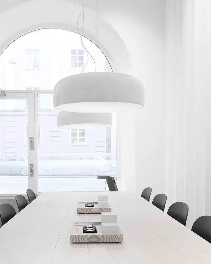 Moderne Pendellampe i Aluminium og Polykarbonat