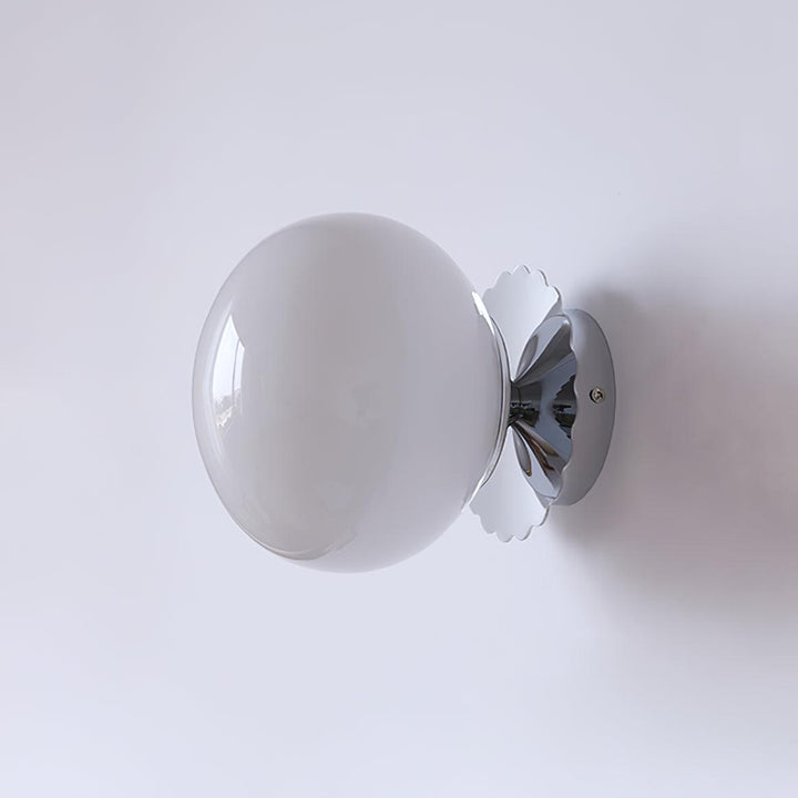 Elegant Væglampe i Glas og Metal - 20cm