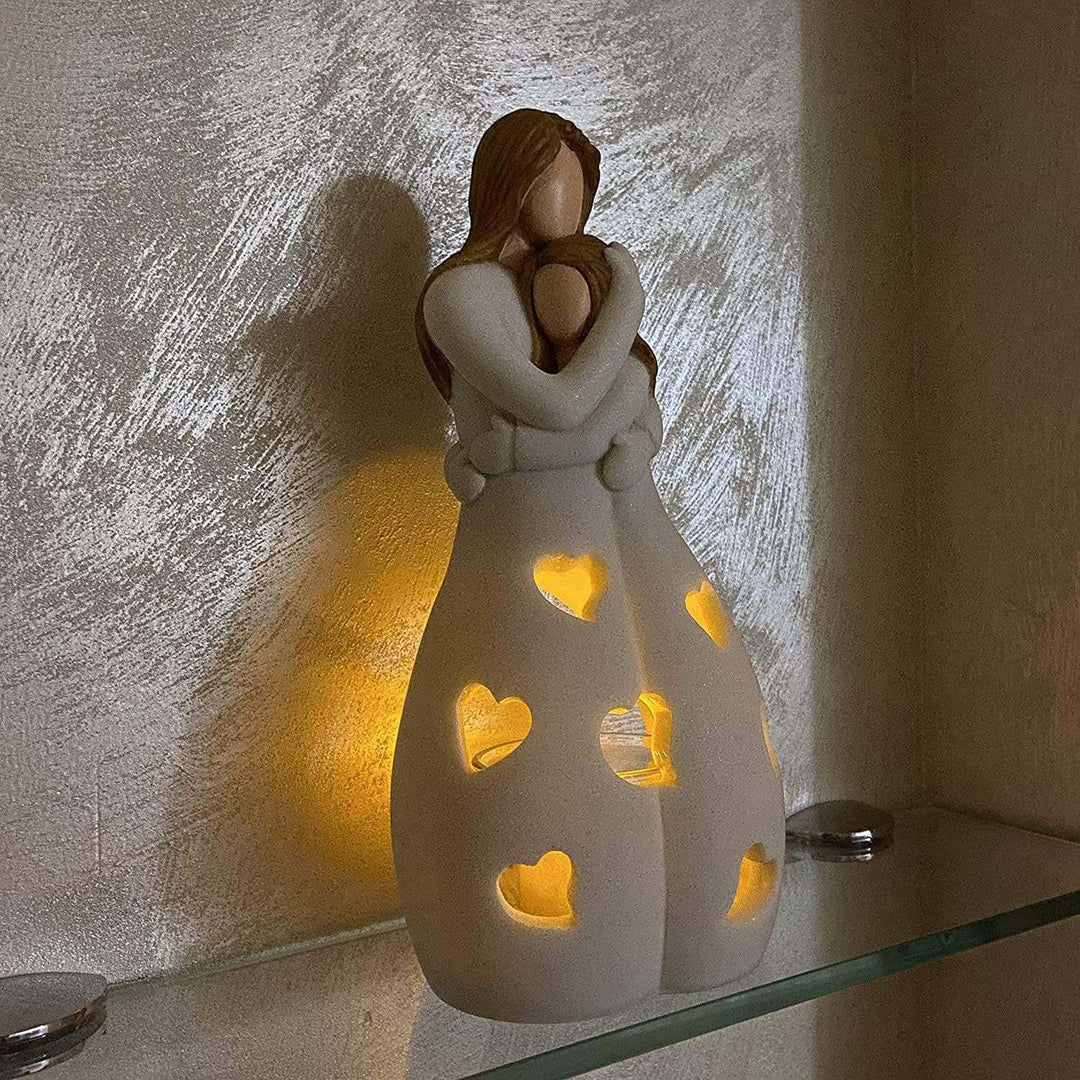 Romantisk LED Bordlampe i Beige