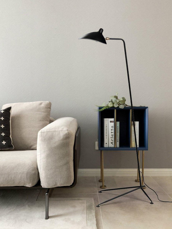 Justerbar 3-armet gulvlampe i metal
