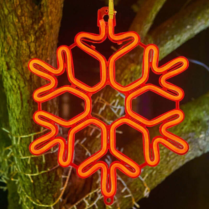 Vandtæt LED Snefnug Lys 38cm - Juleudsmykning