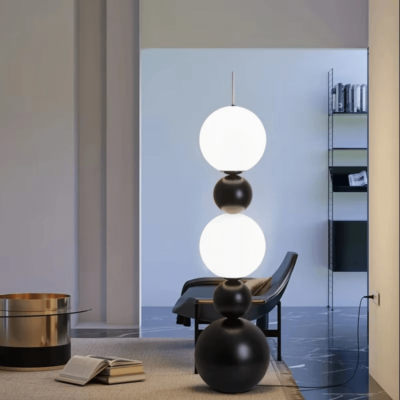 Håndlavet Gulvlampe i Naturmateriale