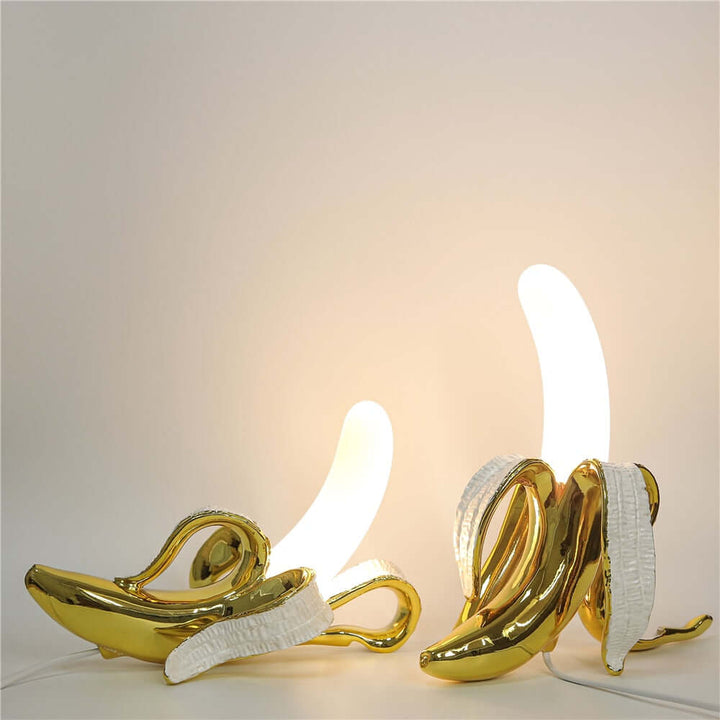 Art Deco Bordlampe i Bananform