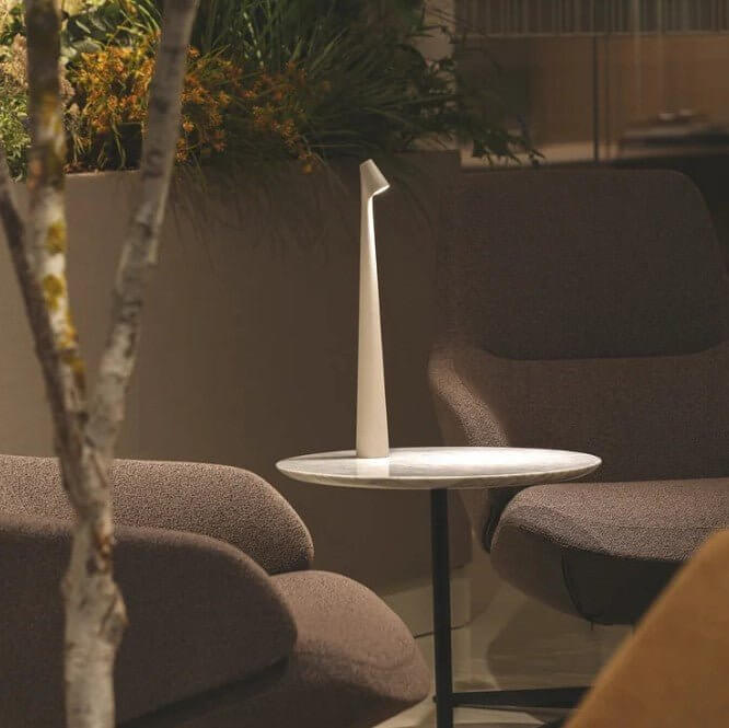 Bærbar LED Bordlampe i Aluminium - 35/45cm