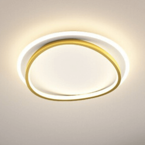 Elegant Loftslampe i Sort/Guld