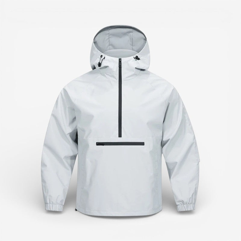 Komfortabel herre hoodie jakke til hverdag, med justerbar hætte og langærmet design.