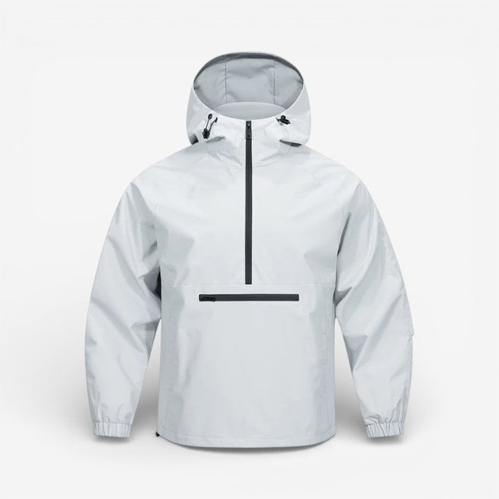 Komfortabel herre hoodie jakke til hverdag, med justerbar hætte og langærmet design.
