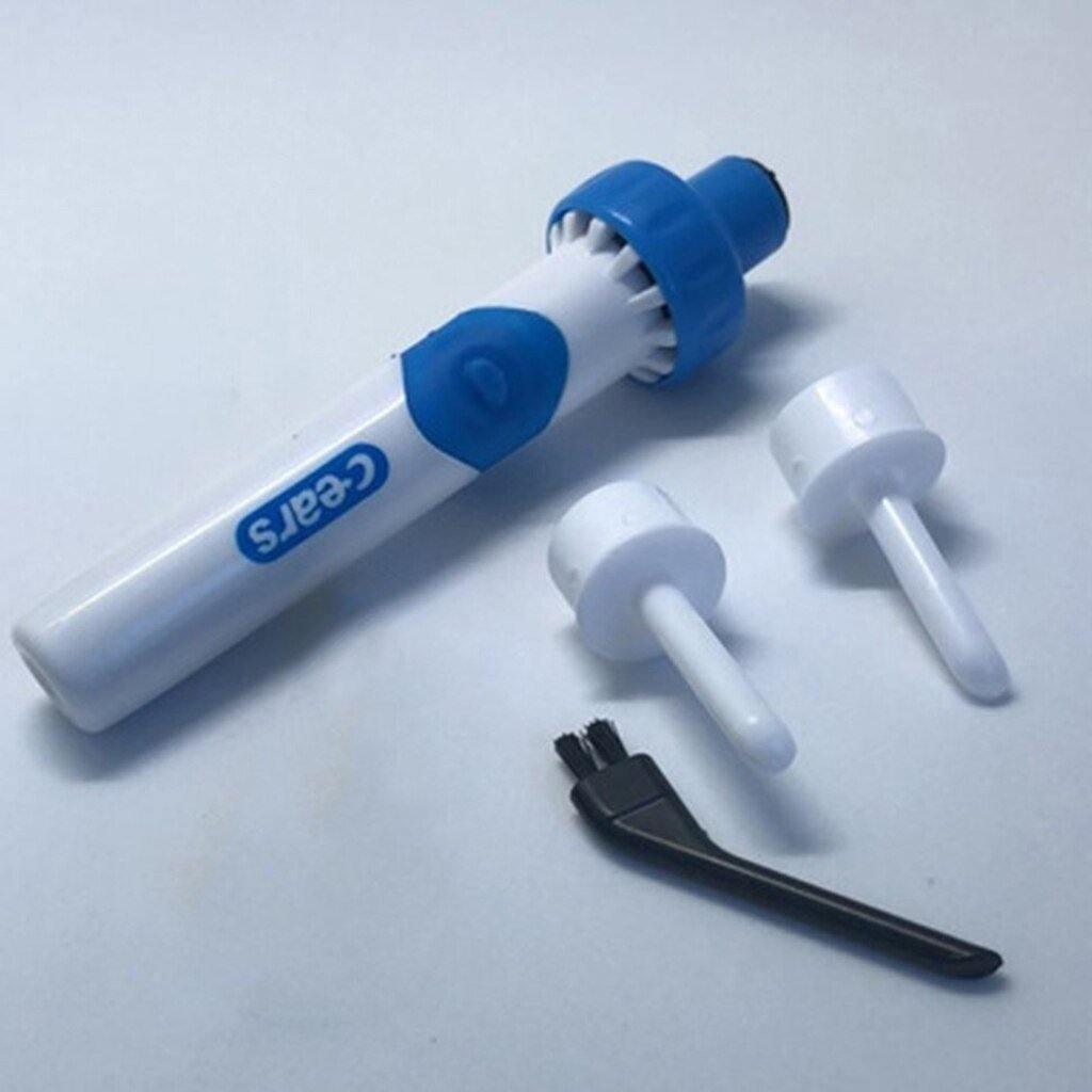 "Hvid, bærbar ørevoksstøvsuger, sikker rengøring af ører, nem at bruge for alle aldre, BPA-fri materiale, rektangulær form."