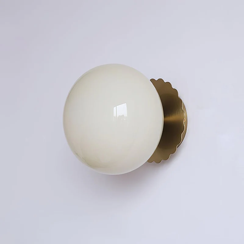 Elegant Væglampe i Glas og Metal - 20cm