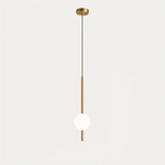 1 lampehoved - messing - 3.9" X 22" / 10cm x 57cm