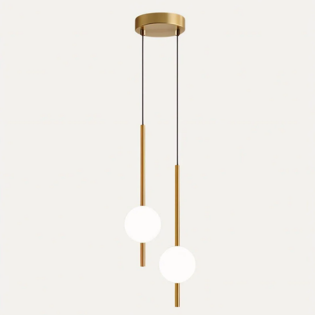 Elegant Glas Pendellampe - 10 cm Diameter