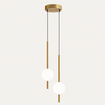 2 lampehoveder - messing - 3.9" X 22" / 10cm x 57cm