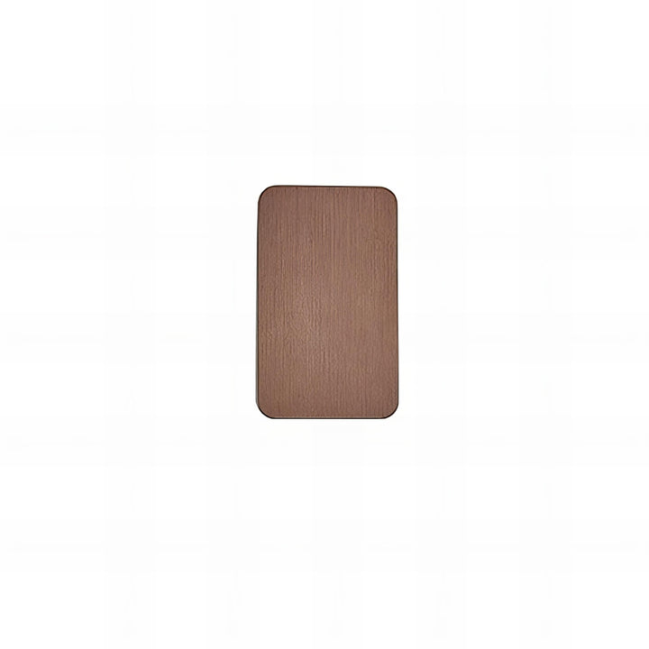 "Justerbar rektangulær væglampe i moderne design med elegant, metallisk aluminiumsoverflade og op/ned-lys."
