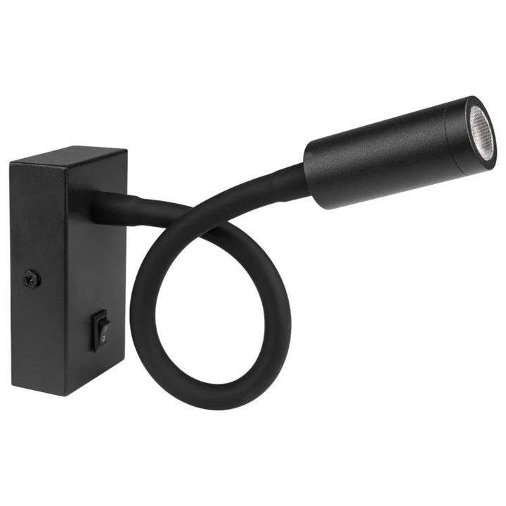 LED Flex Væglampe Sort | Justerbar Retning