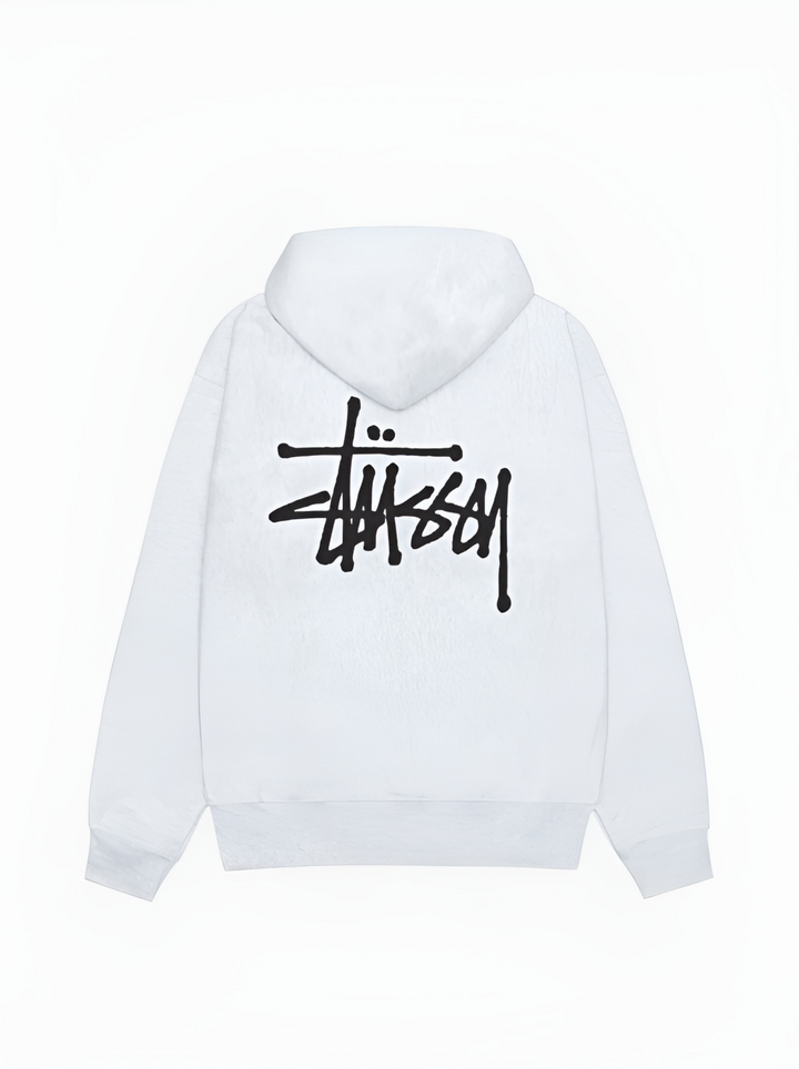 "Komfortabel oversized hættetrøje i blå, moderne herresweater i rummelig pasform, perfekt til afslappet stil."