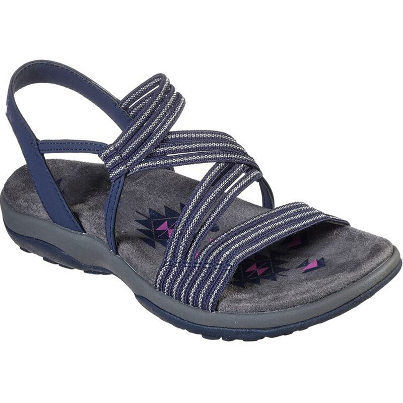 "Komfortable dame sandaler med letvægtsdesign, elastisk rem og skridsikker sål. Perfekt til sommerkomfort og stil."