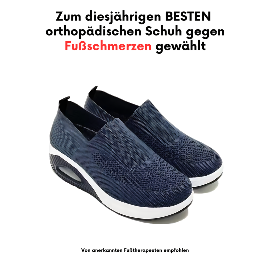 Komfortable slip-on sneakers til kvinder, støttende og åndbare i flere farver, ergonomisk design og skridsikker sål.